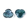 Baking Paint Transparent Glass Bead Caps DGLA-N014-09A-02-2