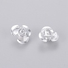 Silver Tone Tiny Aluminum Rose Flower Metal Spacer Beads for Jewelry Making Craft DIY X-AF12mm001Y-2
