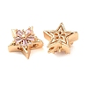 Brass Micro Pave Cubic Zirconia Beads CU-CBAEC99-31G-03-2