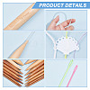 9Pcs Bamboo Circular Knitting Needles DIY-NB0010-86-5