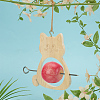 Wooden Bird Feeder AJEW-FG0004-81B-4