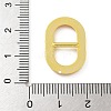 Rack Plating Brass Enamel Oval Linking Ring KK-A234-019G-4