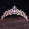 Alloy Rhinestone Crown Hair Bands for Woman Girls PW-WGB2F57-21-1