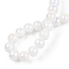 Electroplate Opaque Glass Beads Strands LS-GLAA-T032-P10mm-AB02-5