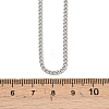 Tarnish Resistant Women's 304 Stainless Steel Twisted Chain Necklaces STAS-O037-58P-3