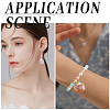 50Pcs 5 Colors UV Plating Iridescent Transparent Plastic Pendants TACR-SC0001-31-5