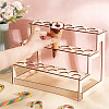 3-Tier Wooden Ice Cream Cone Display Risers ODIS-WH0017-090-3