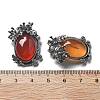 Natural Carnelian(Dyed & Heated) Pendants G-H083-01AS-07-3