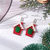 Christmas Resin Dangle Earrings EJEW-JE06088-2