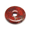 Donut/Pi Disc Natural Gemstone Pendants G-L234-30mm-M-2