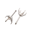 304 Stainless Steel Stud Earring Findings STAS-B091-02A-06P-2