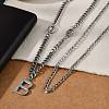 304 Stainless Steel Chain Necklaces NJEW-M078-08P-2