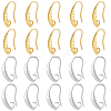 10 Pairs Brass Earring Hooks KK-BBC0027-77C-1