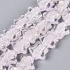 Handmade Foil Glass Beads Strands FOIL-Q002-07E-1