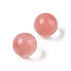 Cherry Quartz Glass No Hole Sphere Beads G-K353-04A-21-2