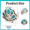 Shell Shape Wooden Jewelry Display Cases with Visible Window ODIS-SP0001-14A-2