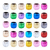100Pcs UV Plating Opaque Acrylic European Beads PACR-TA0001-32B-2