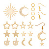 Yilisi DIY Star & Moon & Sun Drop Earring Making Kit DIY-YS0001-36-2