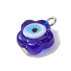 Handmade Evil Eye Lampwork Pendants PALLOY-JF02844-3