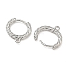 SHEGRACE Brass Hoop Earrings Findings XGR0152P-90P-2