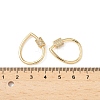 Brass Micro Pave Clear Cubic Zirconia Screw Carabiner Lock Charms KK-Z118-06G-04-3