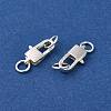 925 Sterling Silver Lobster Claw Clasps with Jump Rings STER-D006-24S-2