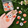 40Pcs 5 Styles Alloy Enamel Pendants ENAM-PH0002-86-3