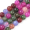 Dyed Natural Malaysia Jade Beads Strands G-G021-02A-29-1