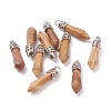 Bullet Natural Picture Jasper Pointed Pendants G-E332-C35-4