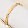 304 Stainless Steel Hinged Bangles for Women BJEW-D408-08G-1