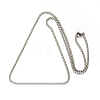 201 Stainless Steel Box Chains Necklaces NJEW-L416-02-2mm-2