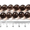 Natural Smoky Quartz Round Beads Strands G-E329-10mm-38A-3