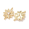 Brass Micro Pave Clear Cubic Zirconia Connector Charms CU-CBA4579-05G-C-3