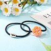 5M Round Nylon Elastic Cord with 100Pcs Gold Plastic Beads DIY-TA0011-37-7
