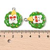 Christmas Theme Opaque Resin Pendants RESI-S08-03B-3