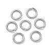 Tarnish Resistant 304 Stainless Steel Open Jump Rings X-STAS-R065-43-1