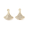 Brass Micro Pave Cubic Zirconia Pendants LS-KK-B133-02G-1