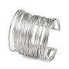 Spring 304 Stainless Steel Open Bangles for Women BJEW-K288-02A-P-1