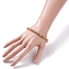 Imitation Gemstone Glass Beaded Stretch Bracelet with Synthetic Hematite for Women BJEW-JB07659-3