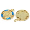 Rack Plating Brass Pendants KK-U032-20G-02-2