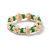 Peach Blossom Pattern Lucky Cord Finger Ring RJEW-JR00417-3