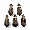 Faceted Natural Smoky Quartz Pendants G-T131-15C-1