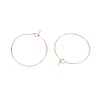 Ion Plating(IP) 316L Surgical Stainless Steel Hoop Earring Findings STAS-D164-03RG-2