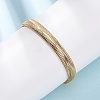 Brass Snake Chain Bracelets for Women BJEW-C140-25G-1