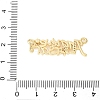 Brass Micro Pave Clear Cubic Zirconia Links KK-D357-03G-G-3