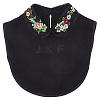 Detachable Polyester Embroidered Flower Collar AJEW-WH20006-242B-1