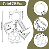 20Pcs Alloy Chemistry Theme Keychains KEYC-SC00037-2