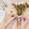 10 Yards Polyester Ribbons with Fringe Edge OCOR-WH0070-120A-3