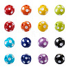 80Pcs 8 Colors Opaque Resin Beads RESI-CW0001-06B-2