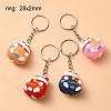 4Pcs PVC Cartoon Lucky Cat Doll Pendant Keychain KEYC-YW0001-10-3